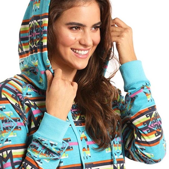 NWOT Rock & Roll Cowgirl junior size medium aztec - Picture 2 of 8